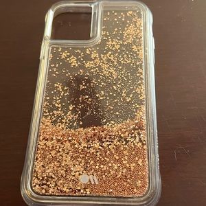 Casemate IPhone 11 gold glitter waterfall case
